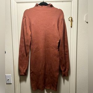 XL Rust Brown Sweater Dress. Never Worn